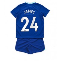 Chelsea Reece James #24 Fotballklær Hjemmedraktsett Barn 2022-23 Kortermet (+ korte bukser)